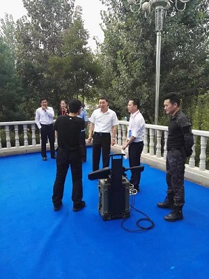 靈信科技無(wú)人機(jī)干擾器演示